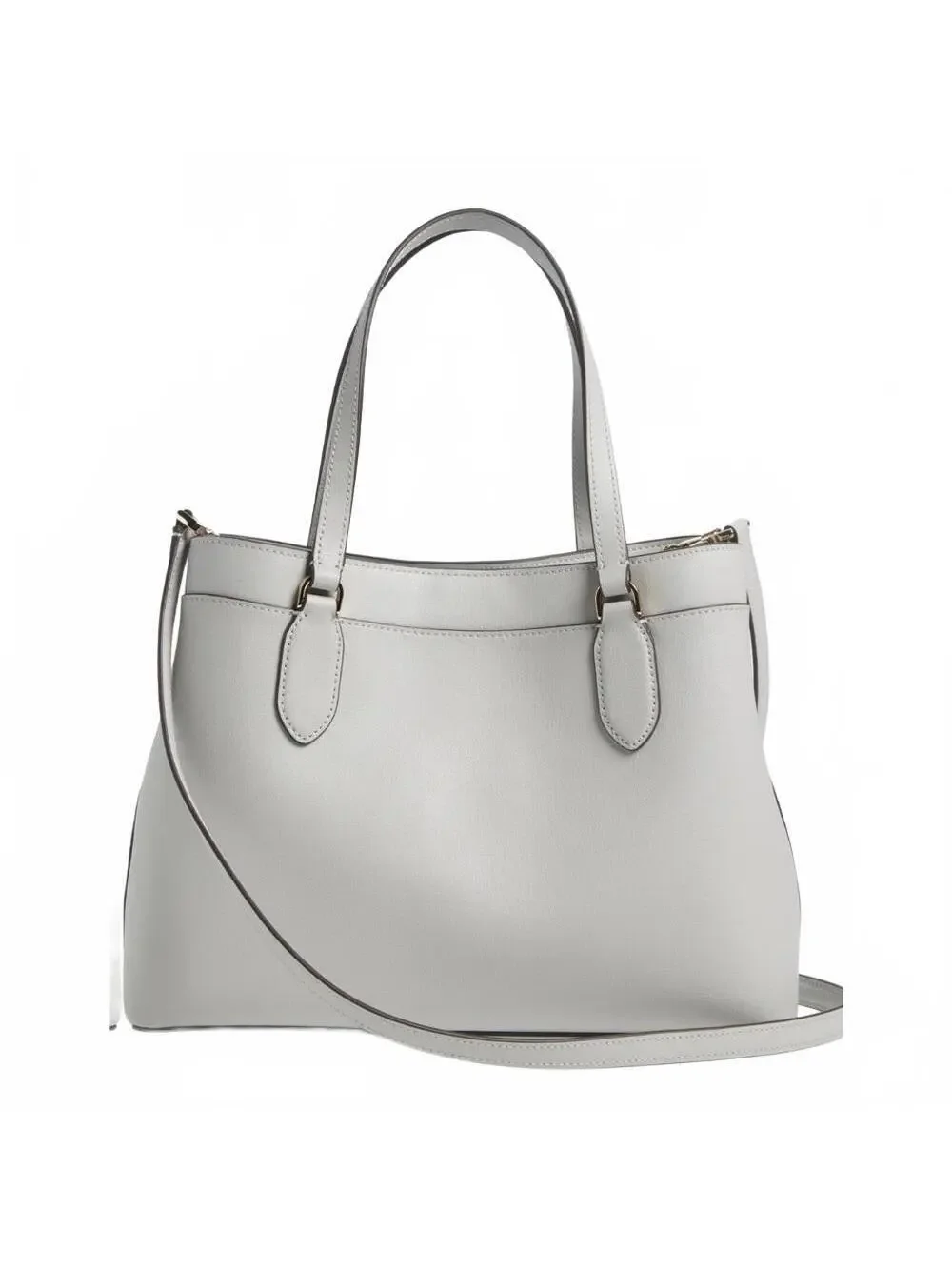 Kate Spade Sienna Medium Satchel Crossbody Bag PLATINUM GREY